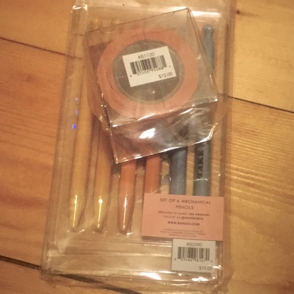 NWT 2PC Ban.do Write On Mechanical Pencil & Stick With It Paper Tape - Picture 6 of 6